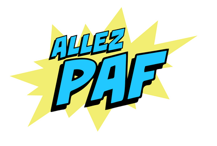 Le logo de la phrase préféré de Redouane bougheraba qui est " allez paf" logo 